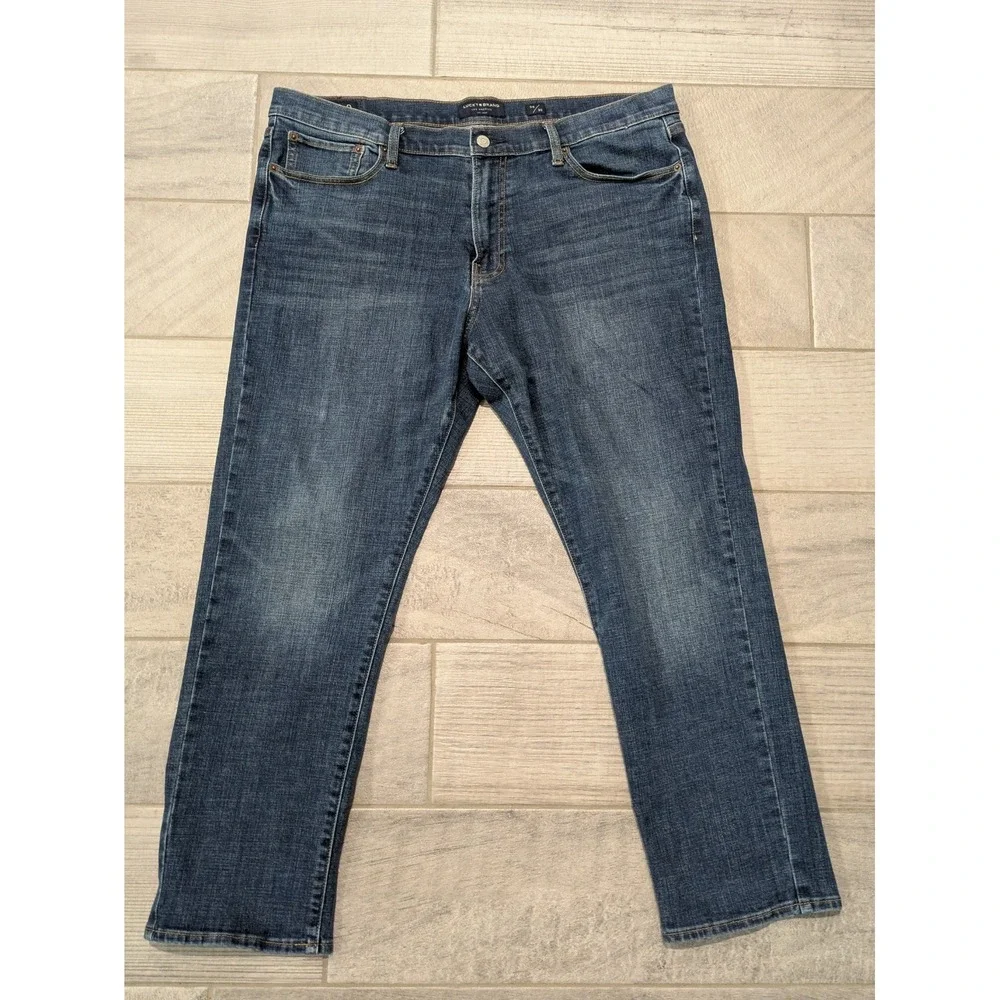 Lucky Brand 410 Jeans Mens‎ 38x30 (39x29) Athletic Slim Med Wash Blue Stretch